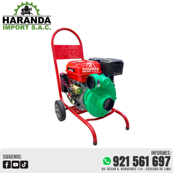 MOTOBOMBA ALTA PRESIÓN 3X3 MOTOR LIMAX DE 16 HP