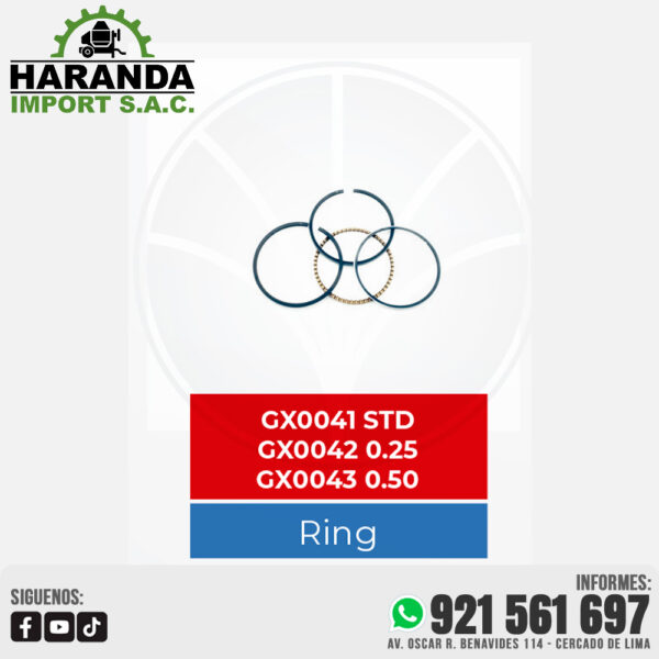 ANILLOS GX0041 - GX0042 - GX0043