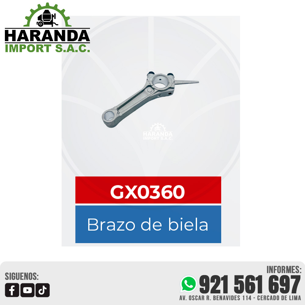 BRAZO DE BIELA GX0360 BRAZO DE BIELA GX0360
