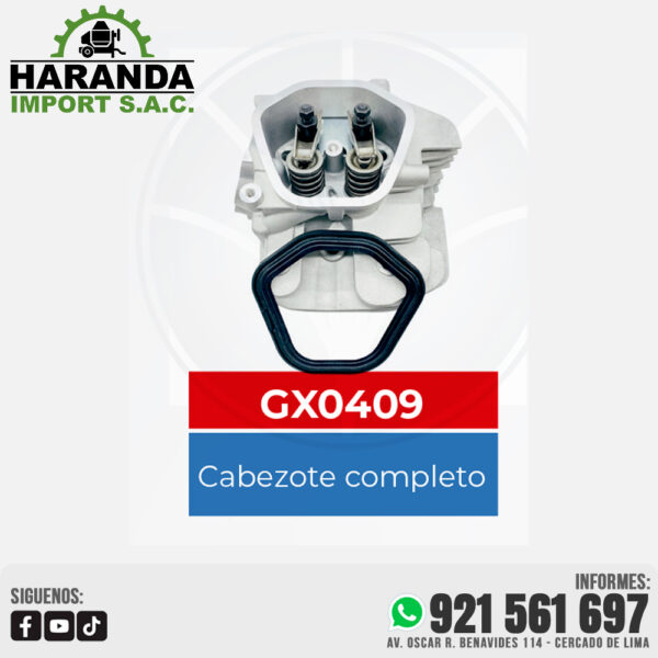 CABEZOTE COMPLETO GX0409
