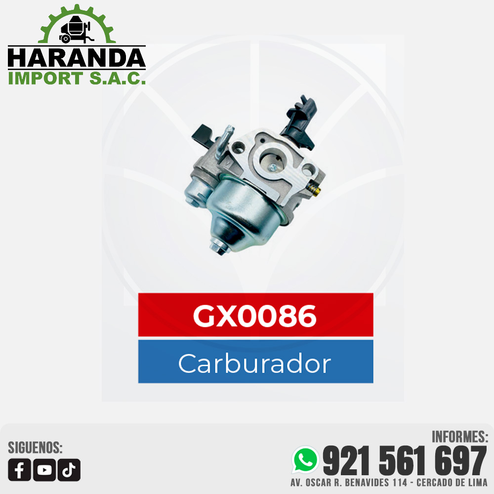CARBURADOR GX0086 CARBURADOR GX0086
