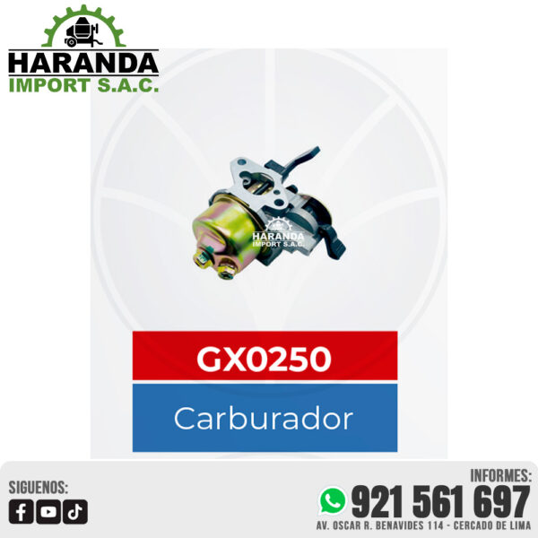 CARBURADOR GX0250
