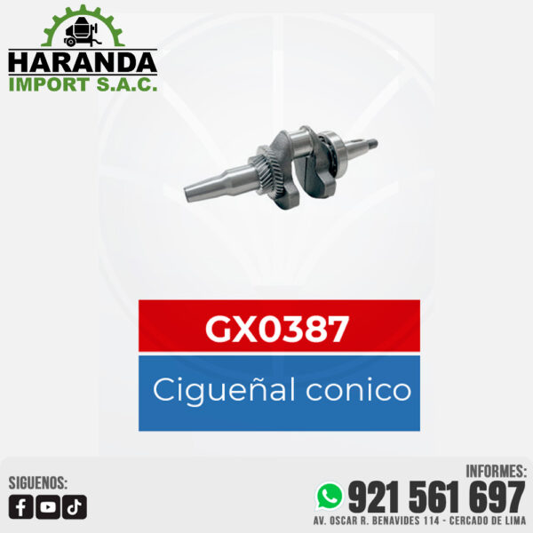 CIGUEÑAL CONICO GX0387