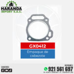 EMPAQUE DE CABEZOTE GX0412