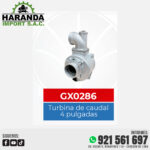 TURBINA DE CAUDAL DE 4 PULADAS GX0286