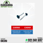 VALVULA DE ADMISION Y ESCAPE GX0100 - GX0101