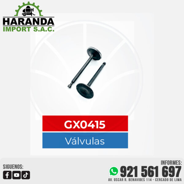 VALVULAS GX0415