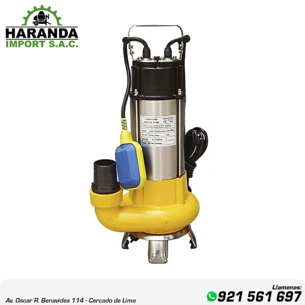 BOMBA DE AGUA SUMERGIBLE V1100F CATTINI