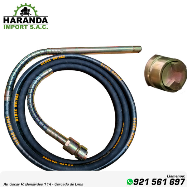 MANGUERA DE VIBRADORA MVCDM25X6M DE 1"25MM X 6M