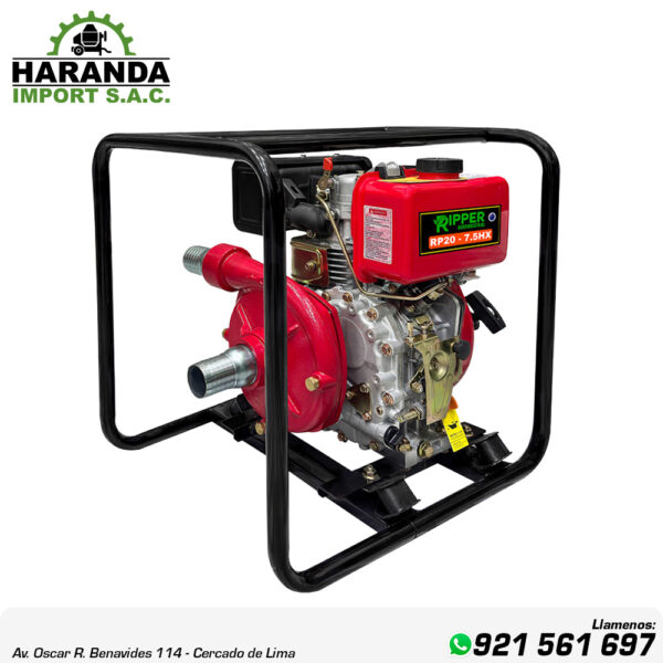 MOTOBOMBA DE ALTA PRESIÓN DIESEL 2"X 2″RP20-7.5HX RIPPER