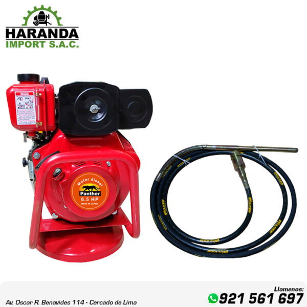 VIBRADORA DE CONCRETO CON MOTOR PANTHER DIESEL VCPD165-50M6